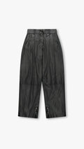 ITALIAN LAMBSKIN LEATHER PLEATED TROUSER