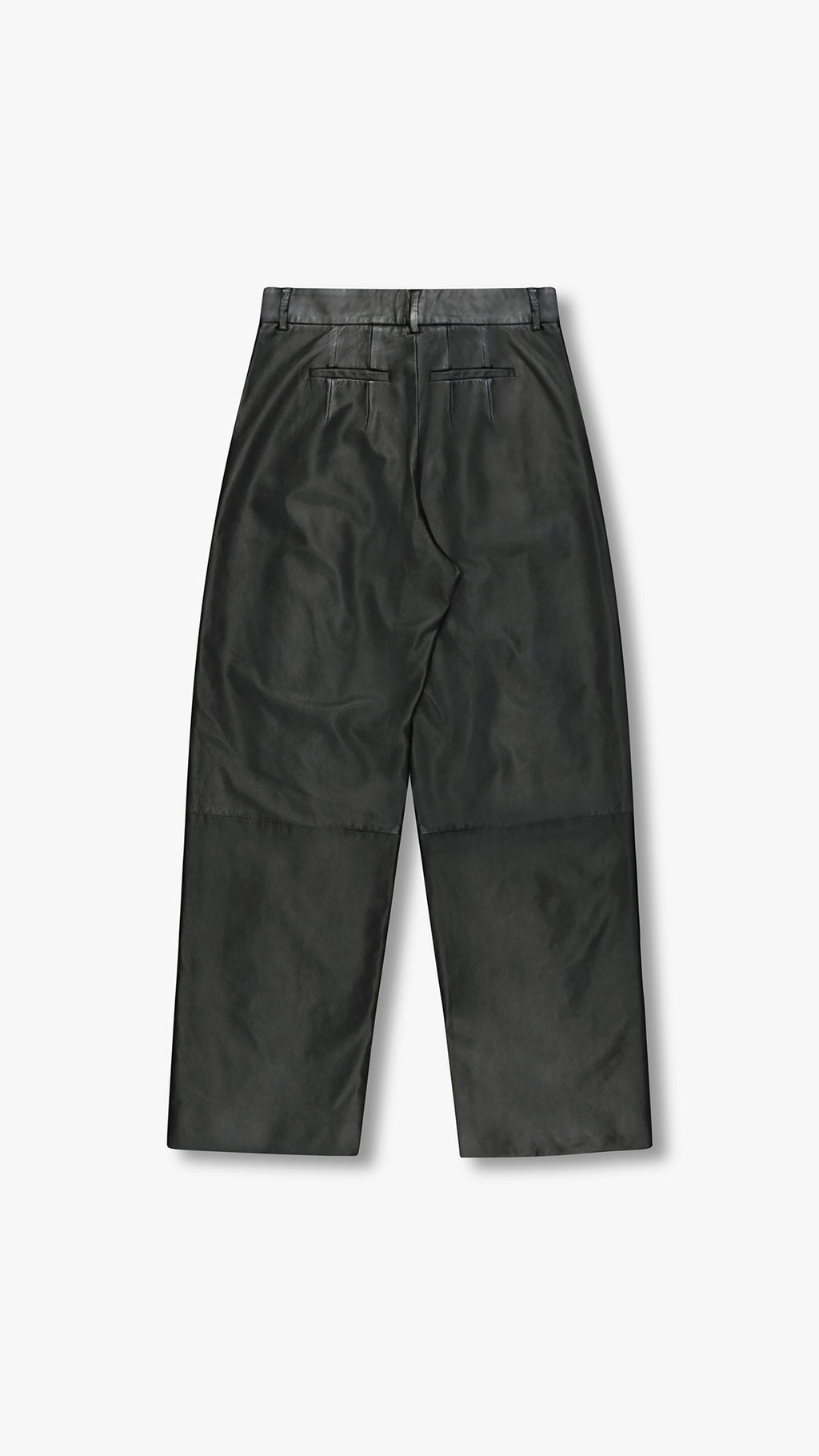 ITALIAN LAMBSKIN LEATHER PLEATED TROUSER