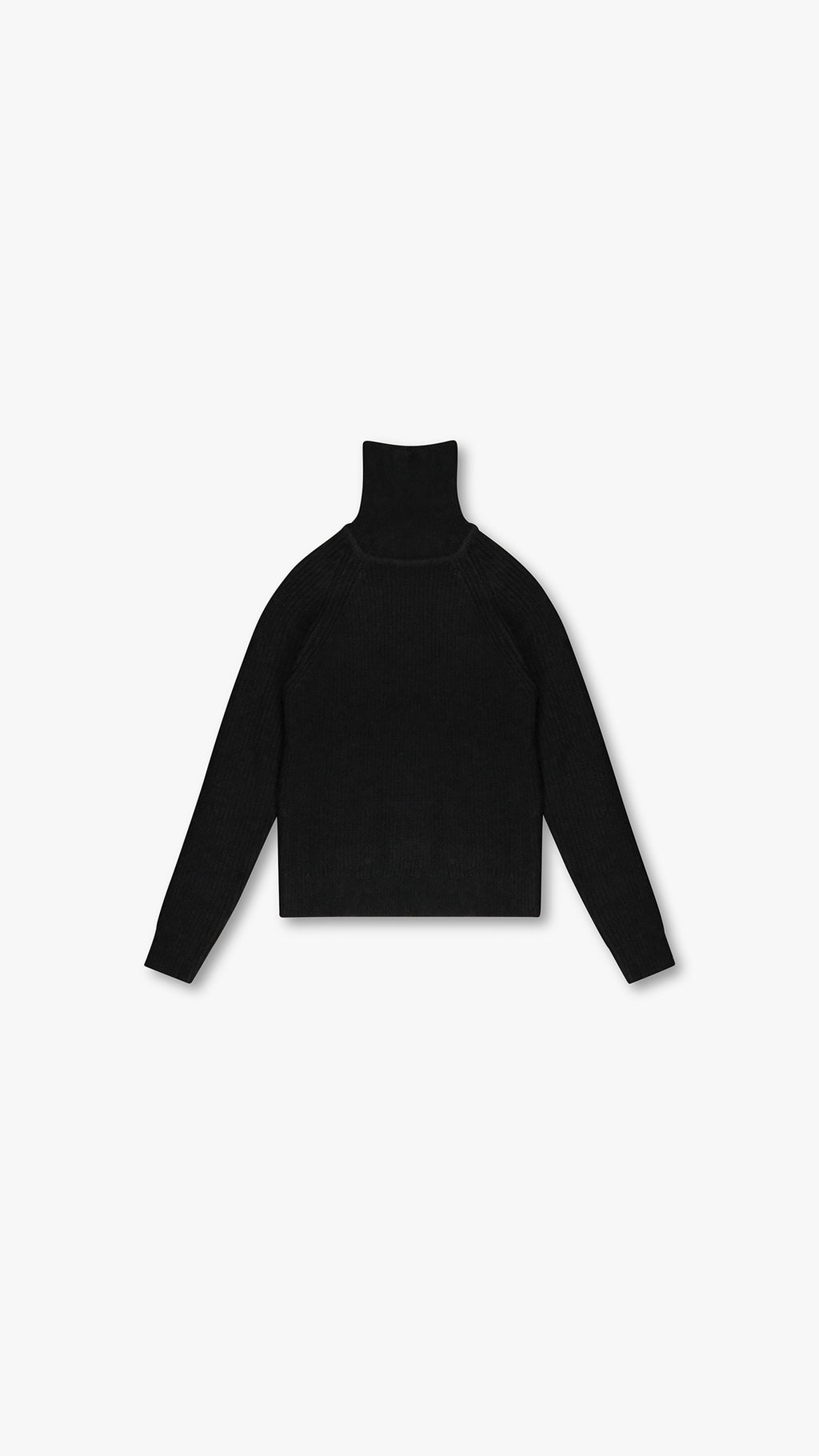 RIBBED TURTLENECK IN CASHMERE BLEND