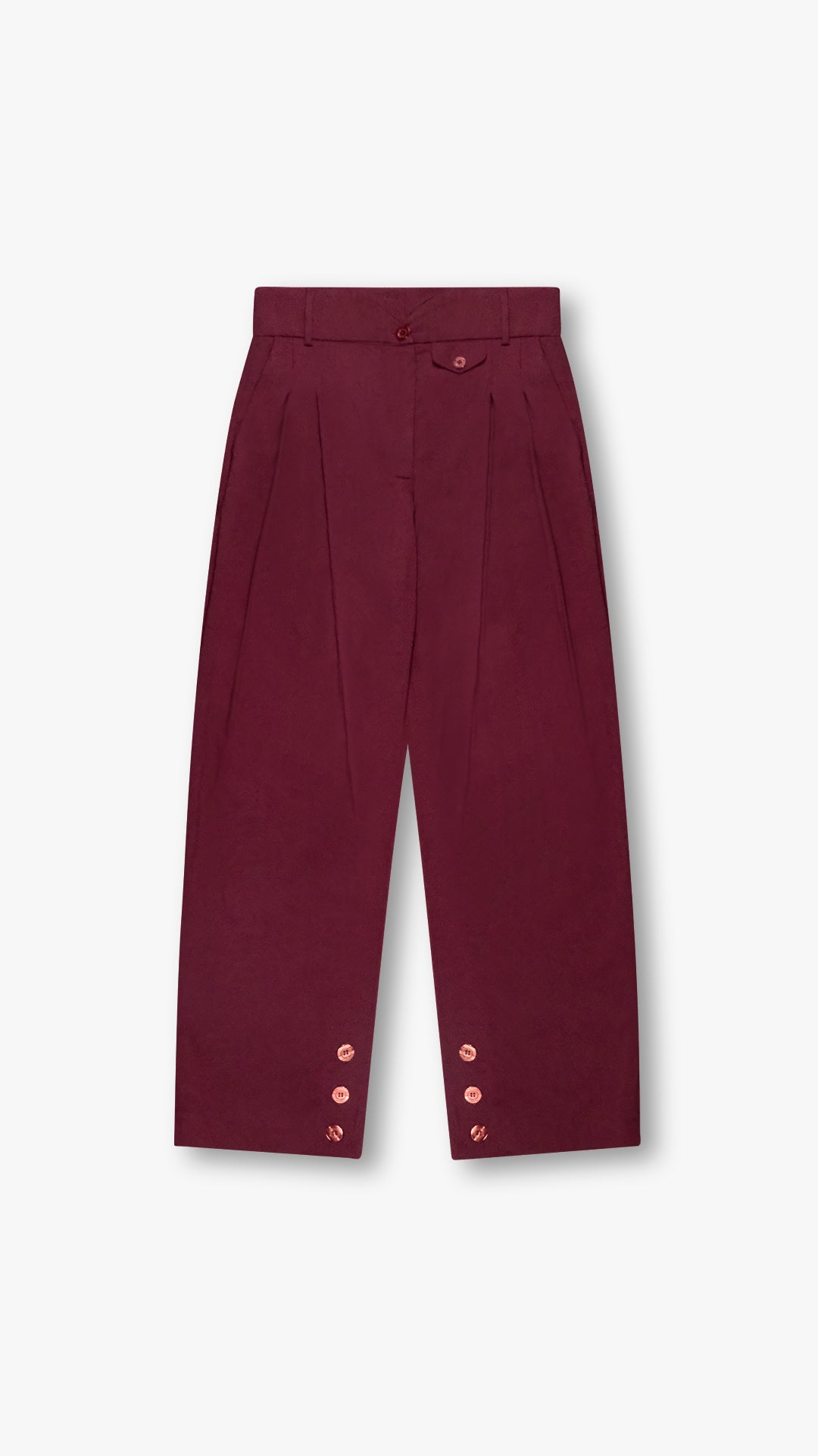 ITALIAN CASHMERE WOOL PLEATED TROUSER
