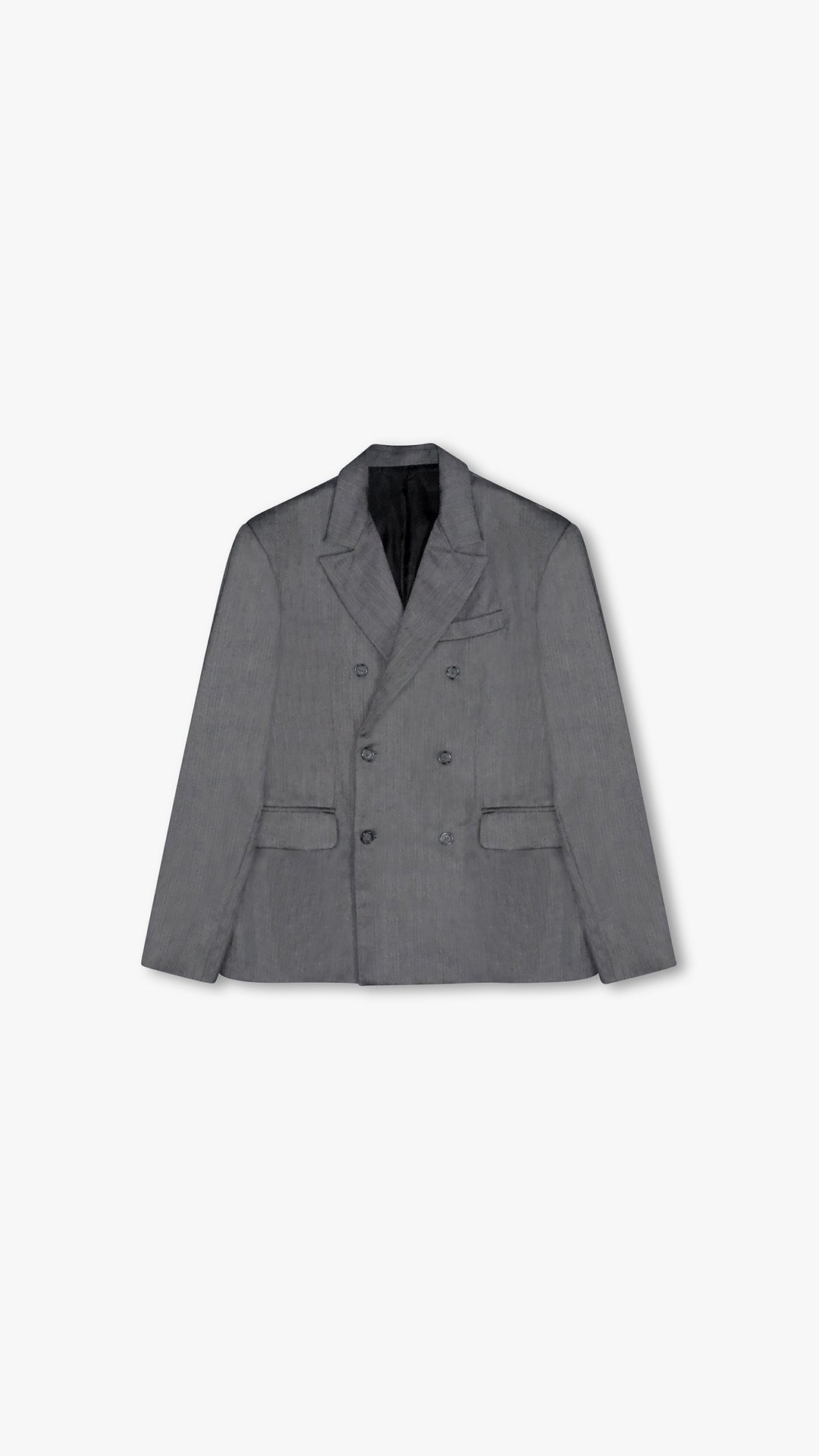 ITALIAN CASHMERE WOOL DOUBLE-BREASTED JACKET
