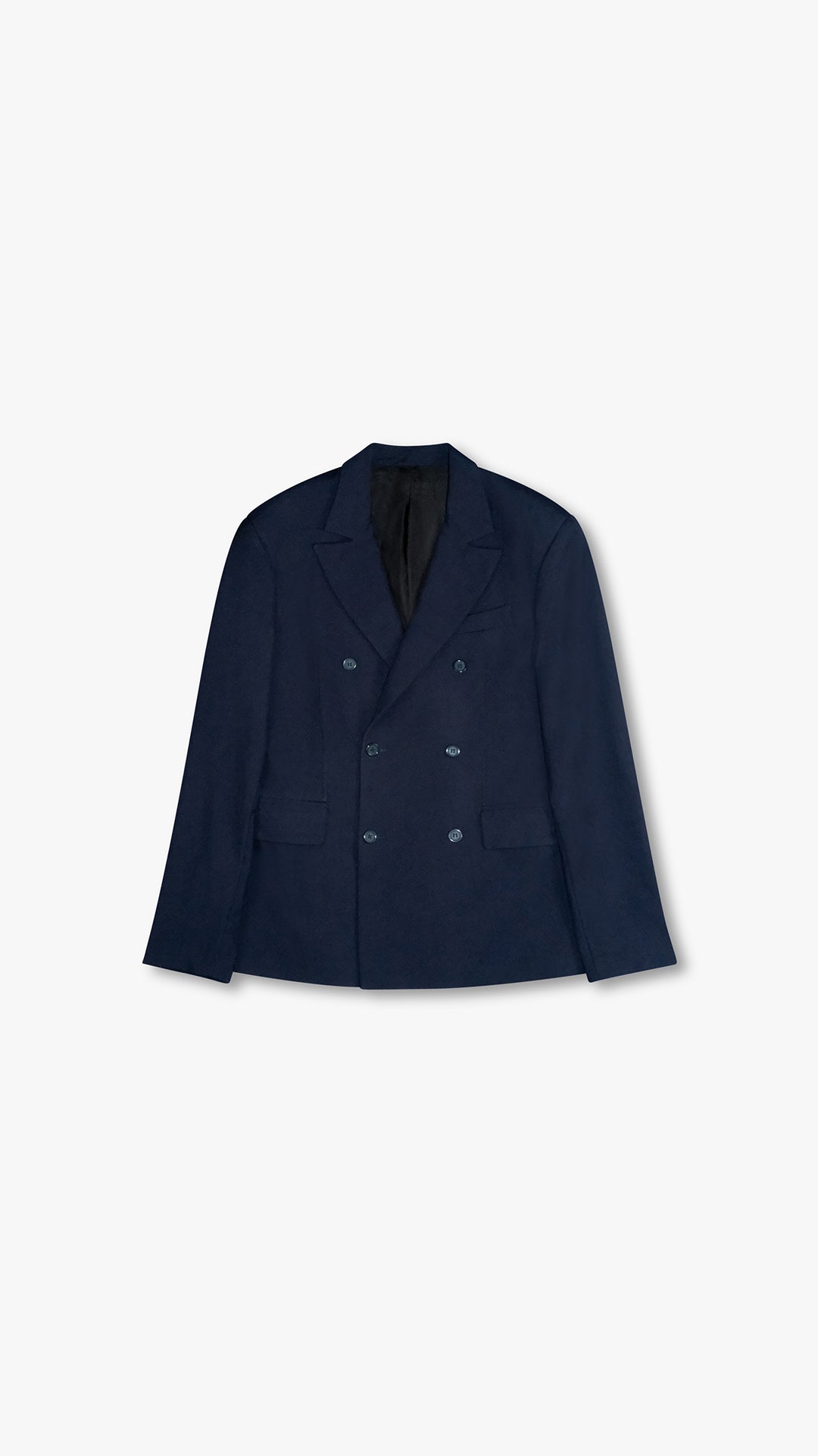 ITALIAN CASHMERE WOOL DOUBLE-BREASTED JACKET