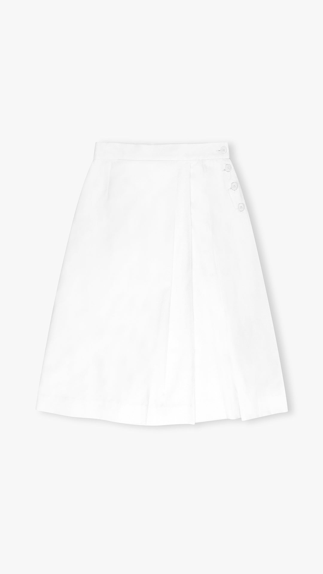 ITALIAN CASHMERE WOOL PLEATED PENCIL SKIRT