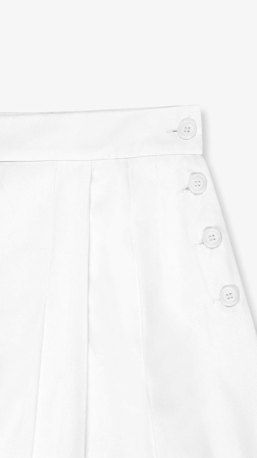 ITALIAN CASHMERE WOOL PLEATED SKIRT TROUSER