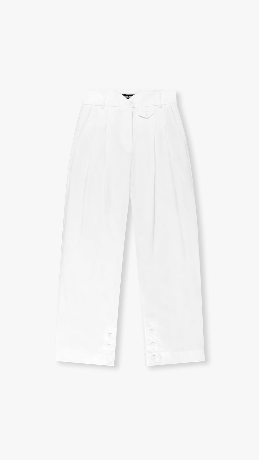 ITALIAN CASHMERE WOOL PLEATED TROUSERS