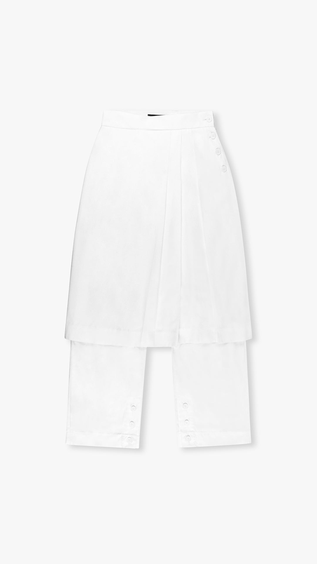 ITALIAN CASHMERE WOOL PLEATED SKIRT TROUSER