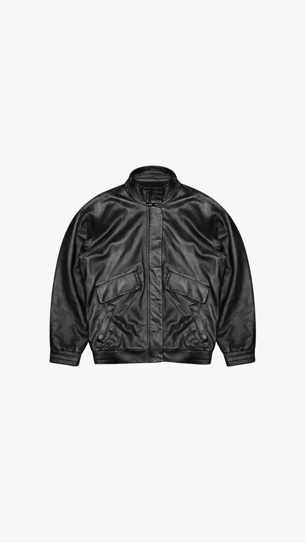 ITALIAN LAMBSKIN LEATHER TRAINING ZIP JACKET