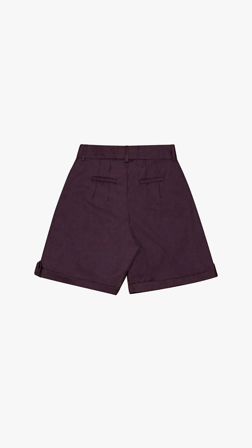 ITALIAN CASHMERE WOOL PLEATED SHORT