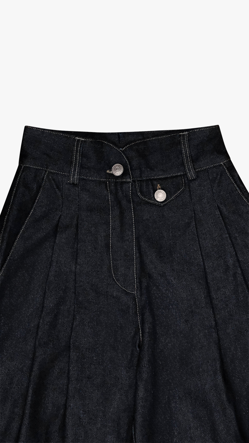 JAPANESE SELVEDGE PLEATED TROUSER