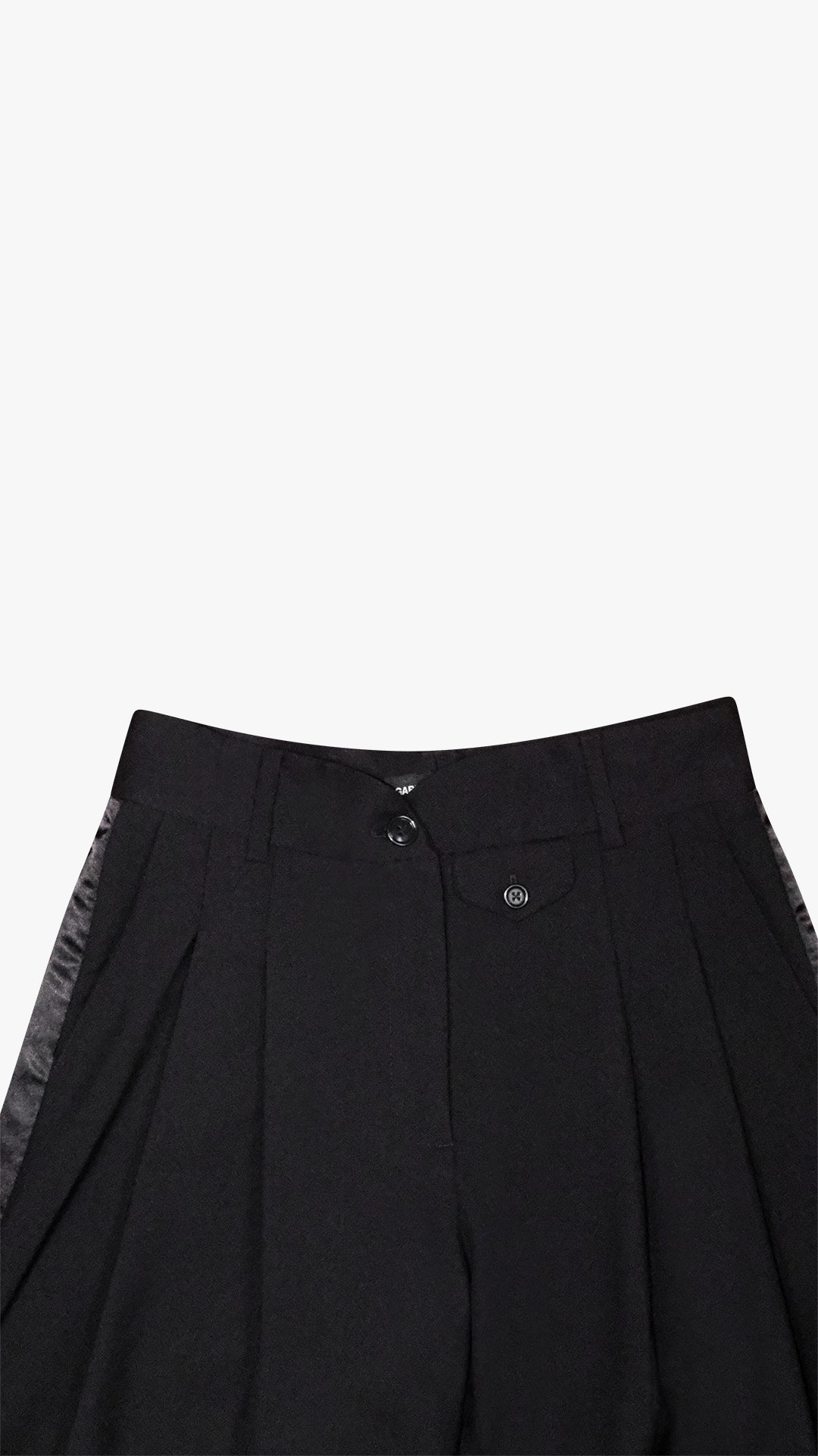 ITALIAN CASHMERE WOOL PLEATED TUXEDO TROUSER