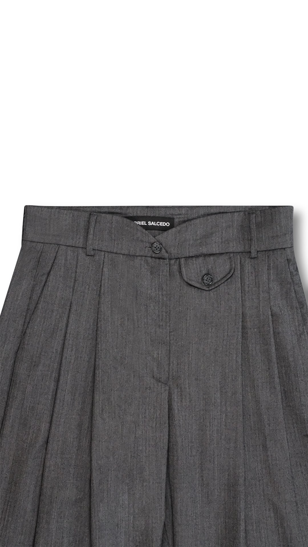 ITALIAN CASHMERE WOOL PLEATED TROUSERS