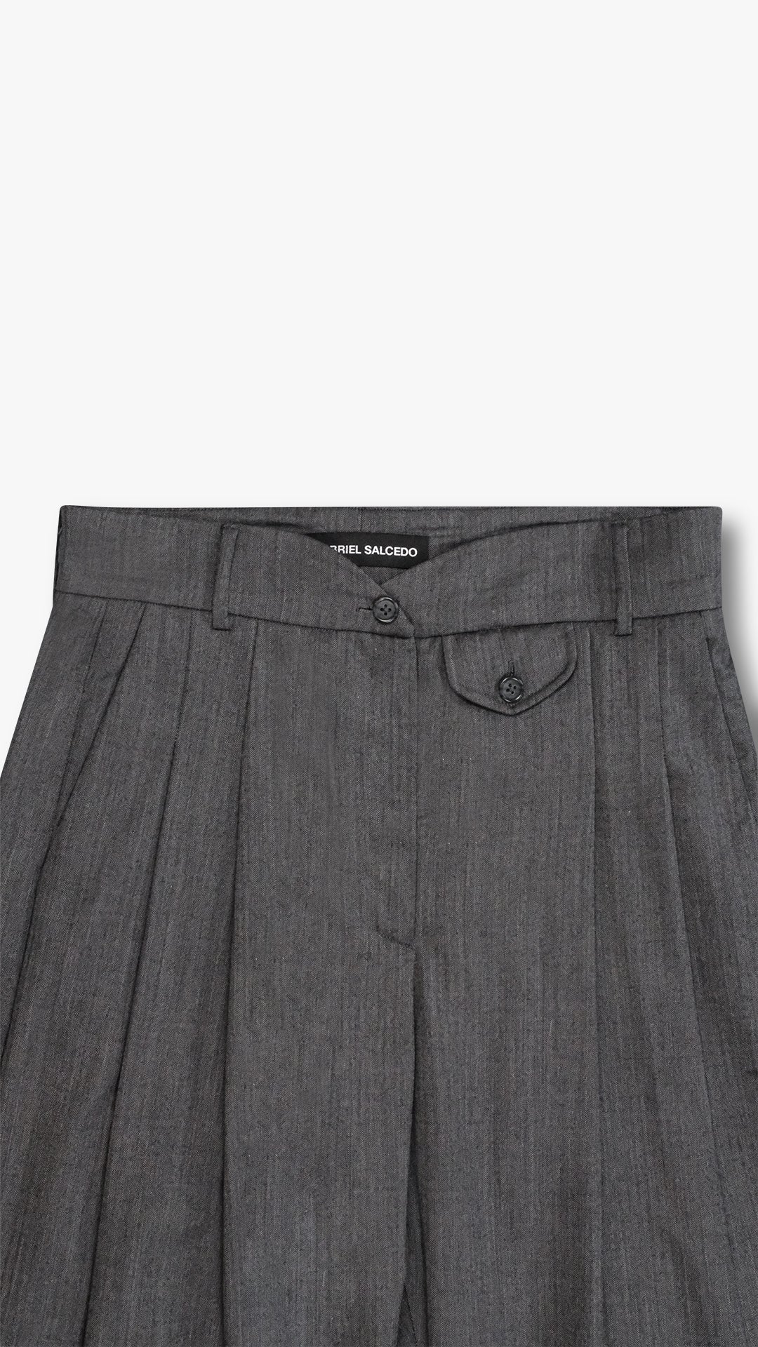 ITALIAN CASHMERE WOOL PLEATED TROUSER