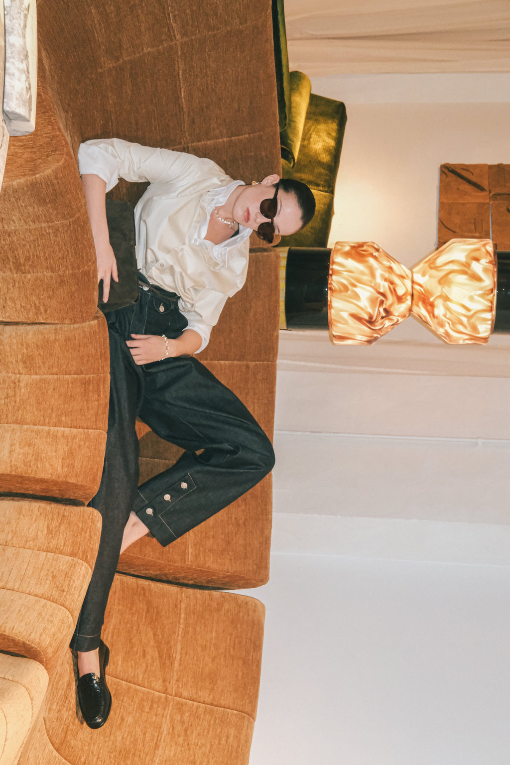 JAPANESE SELVEDGE PLEATED TROUSER