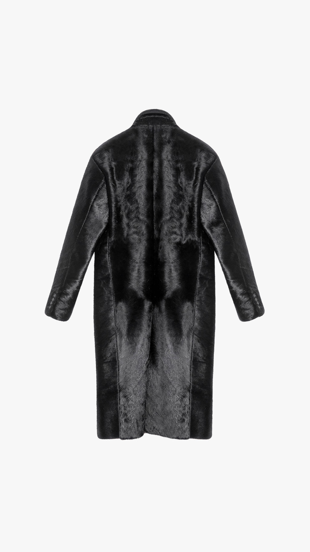 PONY HAIR DOUBLE BREASTED COAT