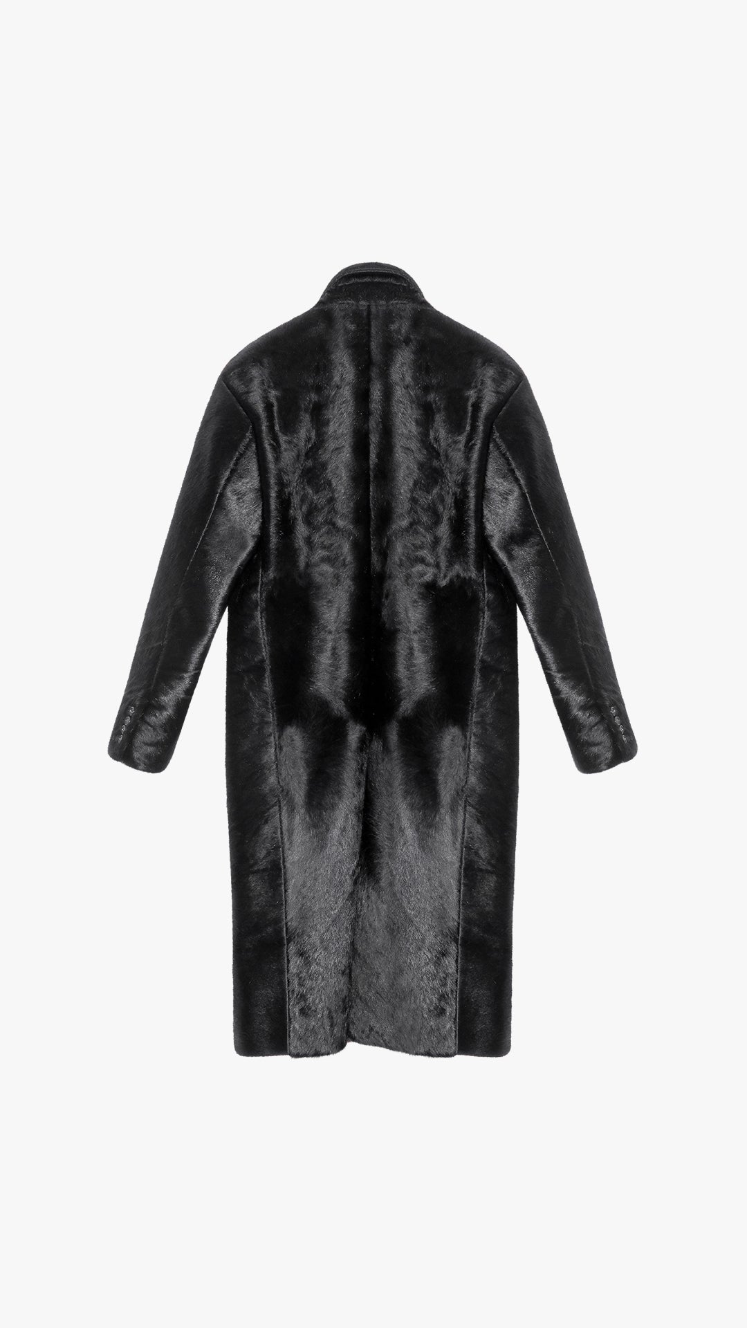 PONY HAIR DOUBLE BREASTED COAT