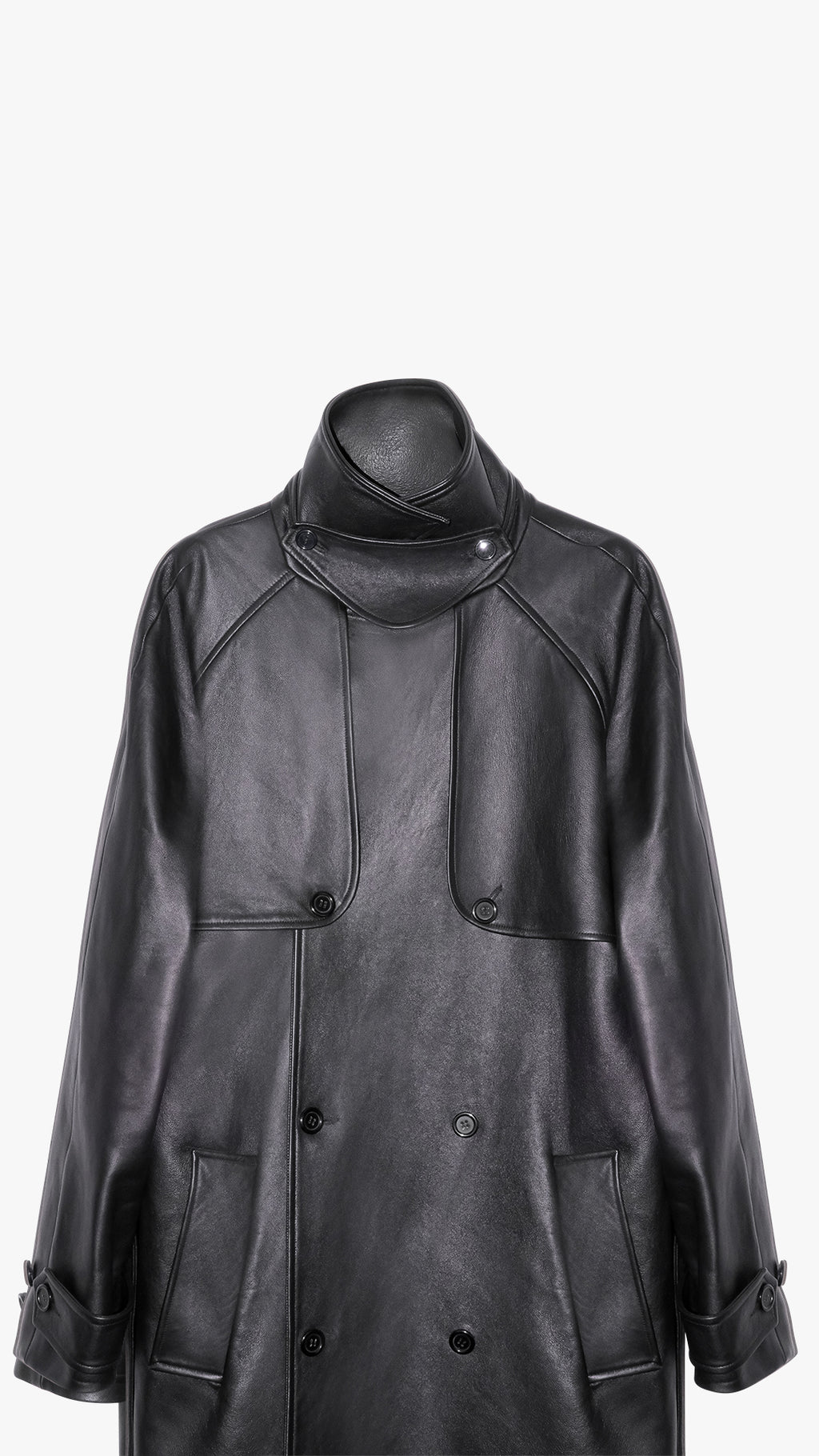ITALIAN LAMBSKIN LEATHER TRENCH COAT