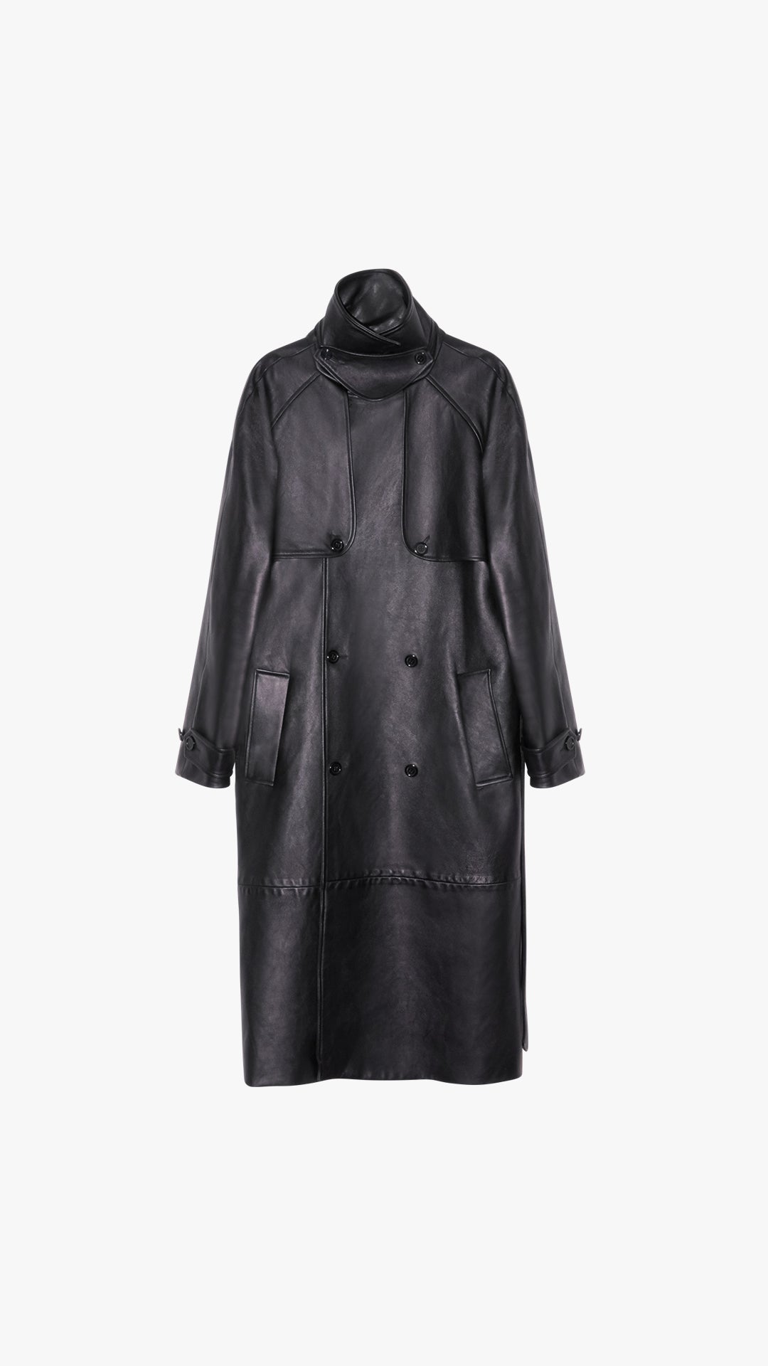 ITALIAN LAMBSKIN LEATHER TRENCH COAT
