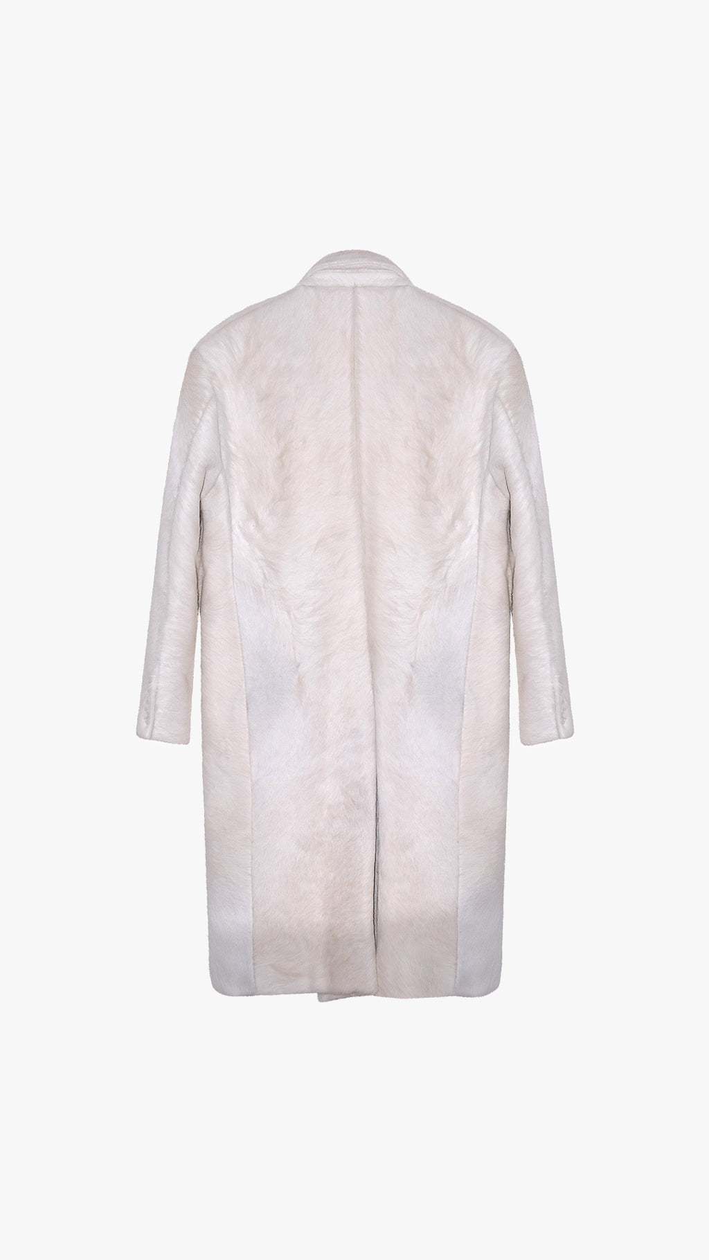PONY HAIR DOUBLE BREASTED COAT
