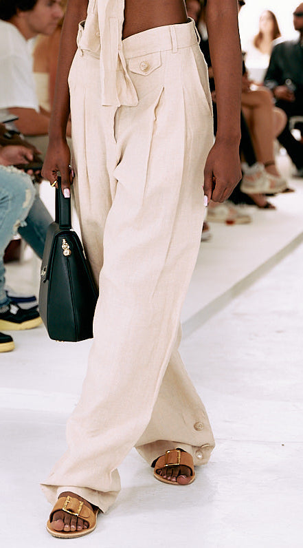 ITALIAN LINEN PLEATED TROUSER