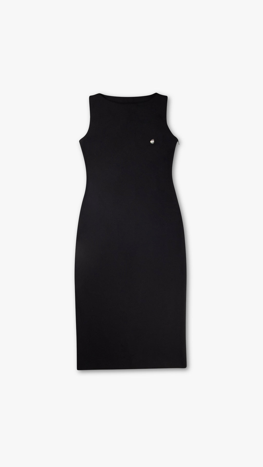 SLEEVELESS HIGH NECK DRESS
