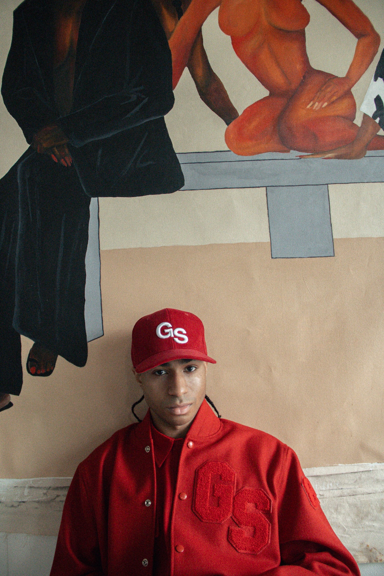 GS LOGO CORDUROYED SNAPBACK