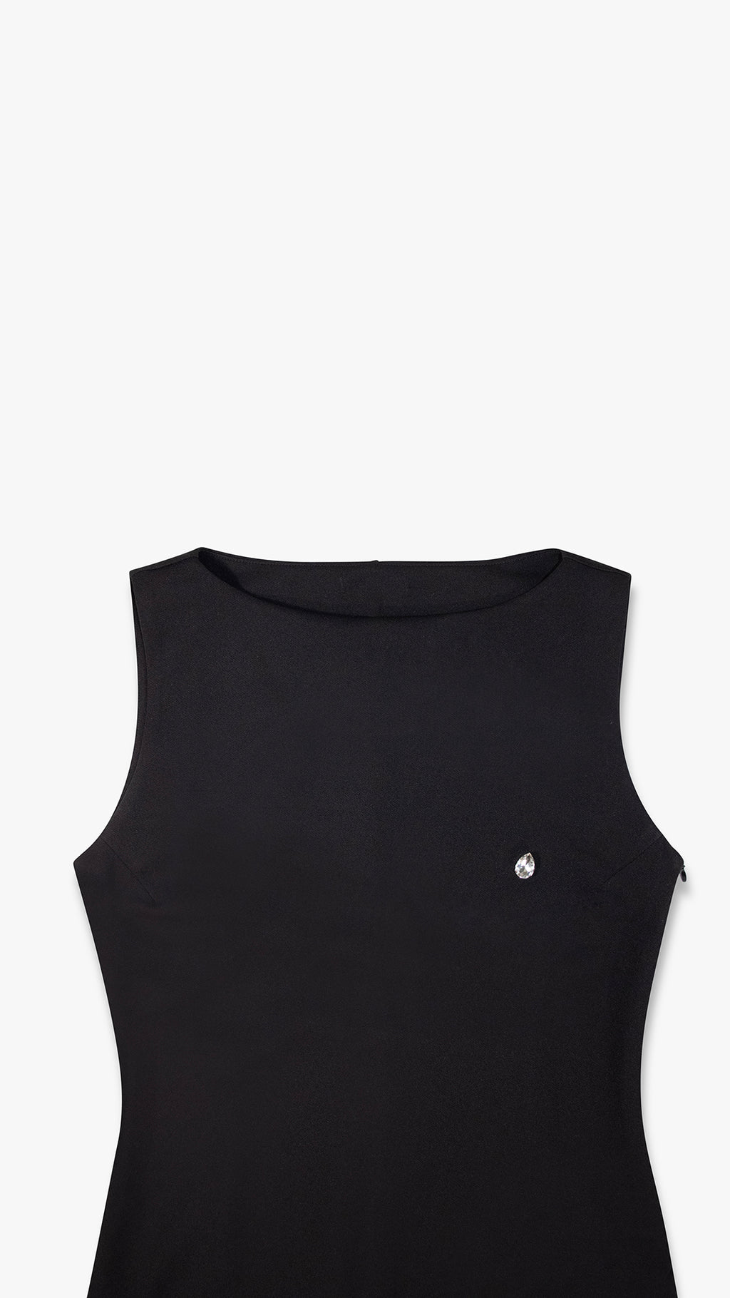 SLEEVELESS HIGH NECK DRESS