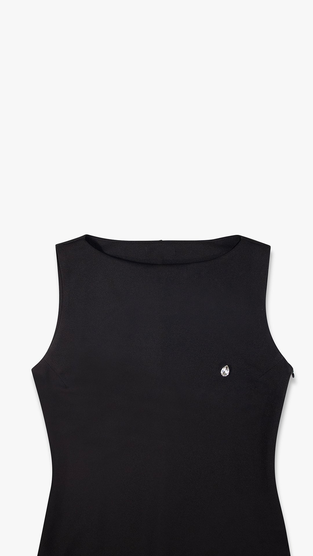 SLEEVELESS HIGH NECK DRESS