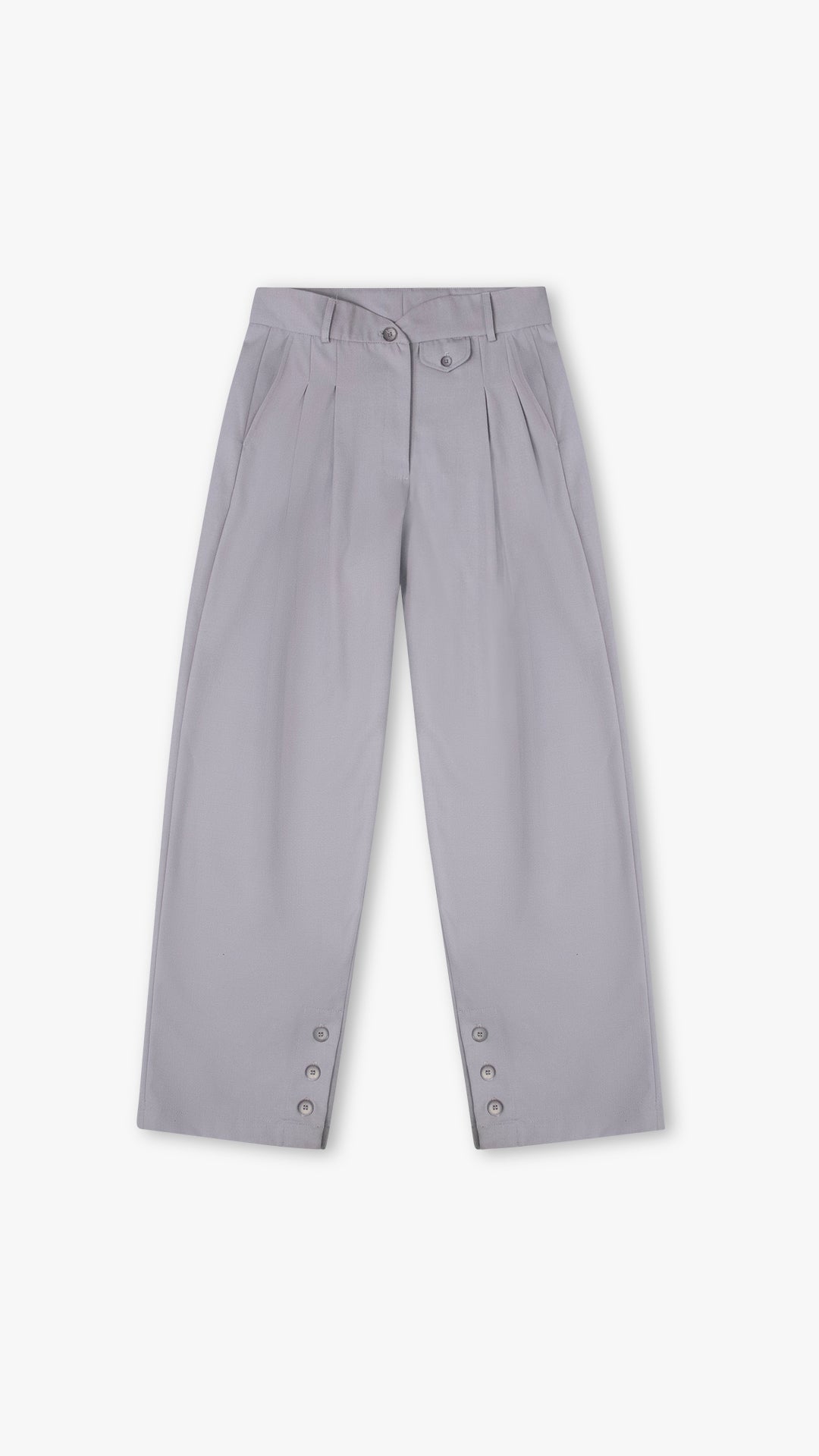 ITALIAN CASHMERE WOOL PLEATED TROUSERS