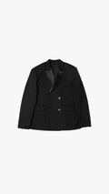 ITALIAN CASHMERE WOOL DOUBLE BREASTED TUXEDO JACKET
