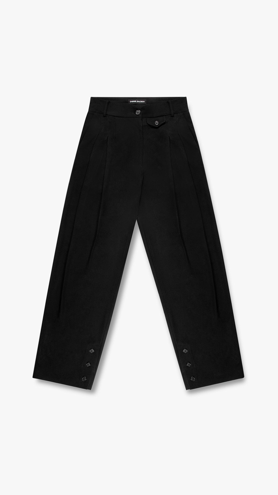 ITALIAN CASHMERE WOOL PLEATED TROUSER