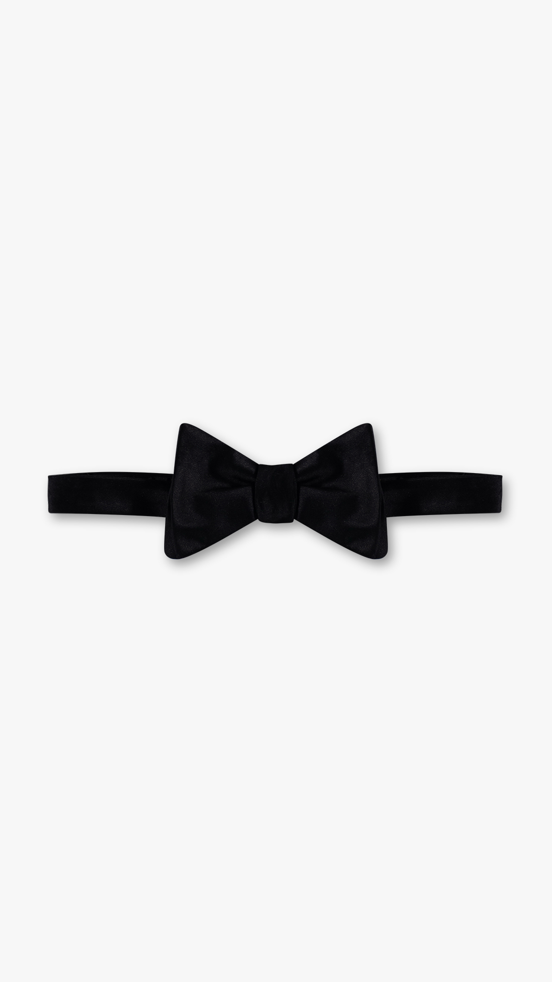 BLACK SILK BOW TIE