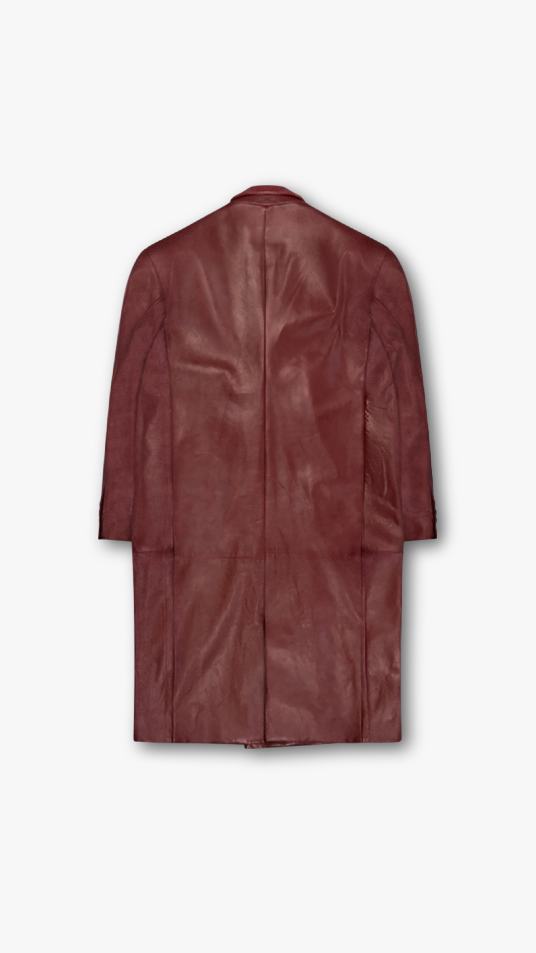 ITALIAN LAMBSKIN LEATHER DOUBLE BREASTED COAT