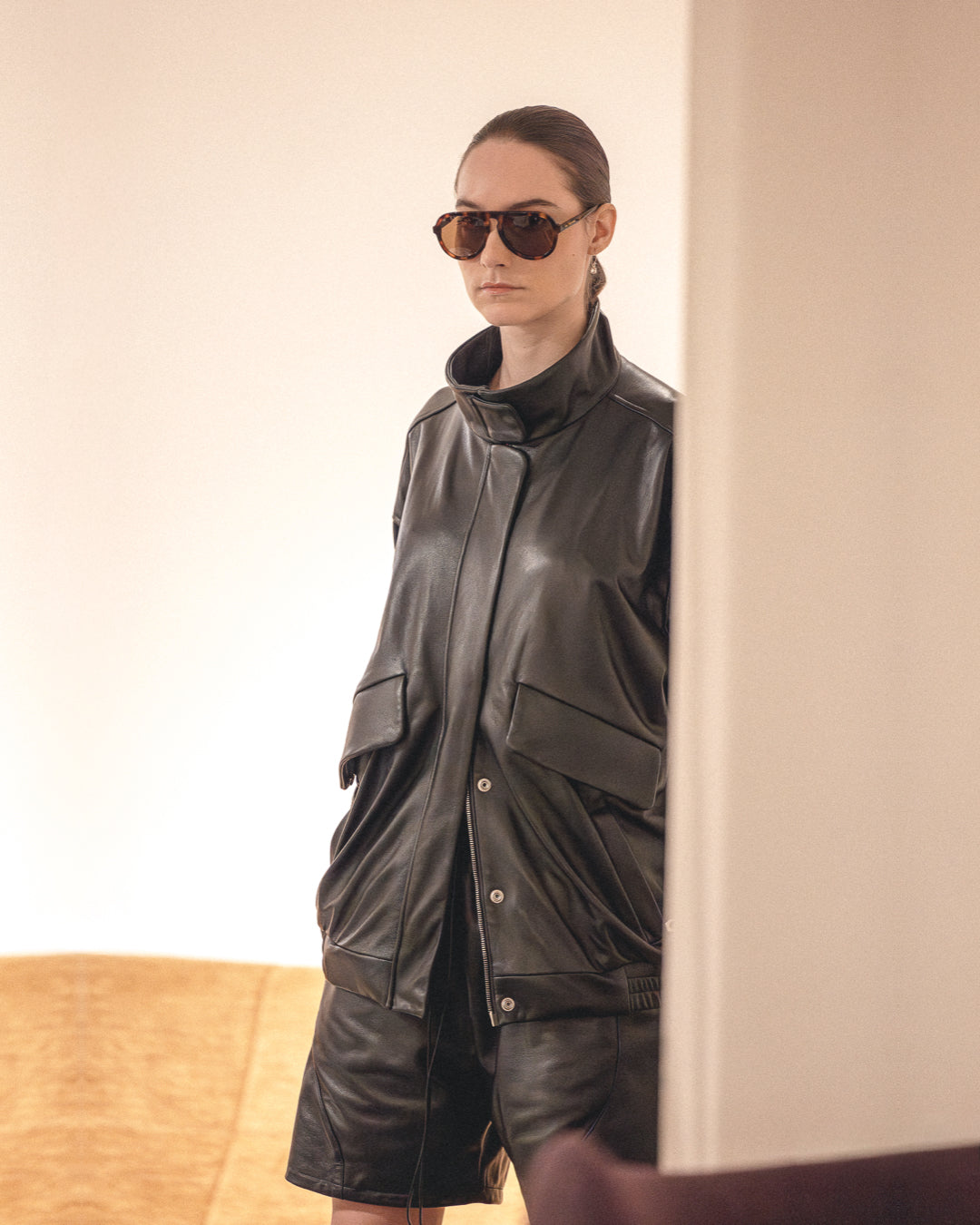 ITALIAN LAMBSKIN BASKETBALL SHORTS