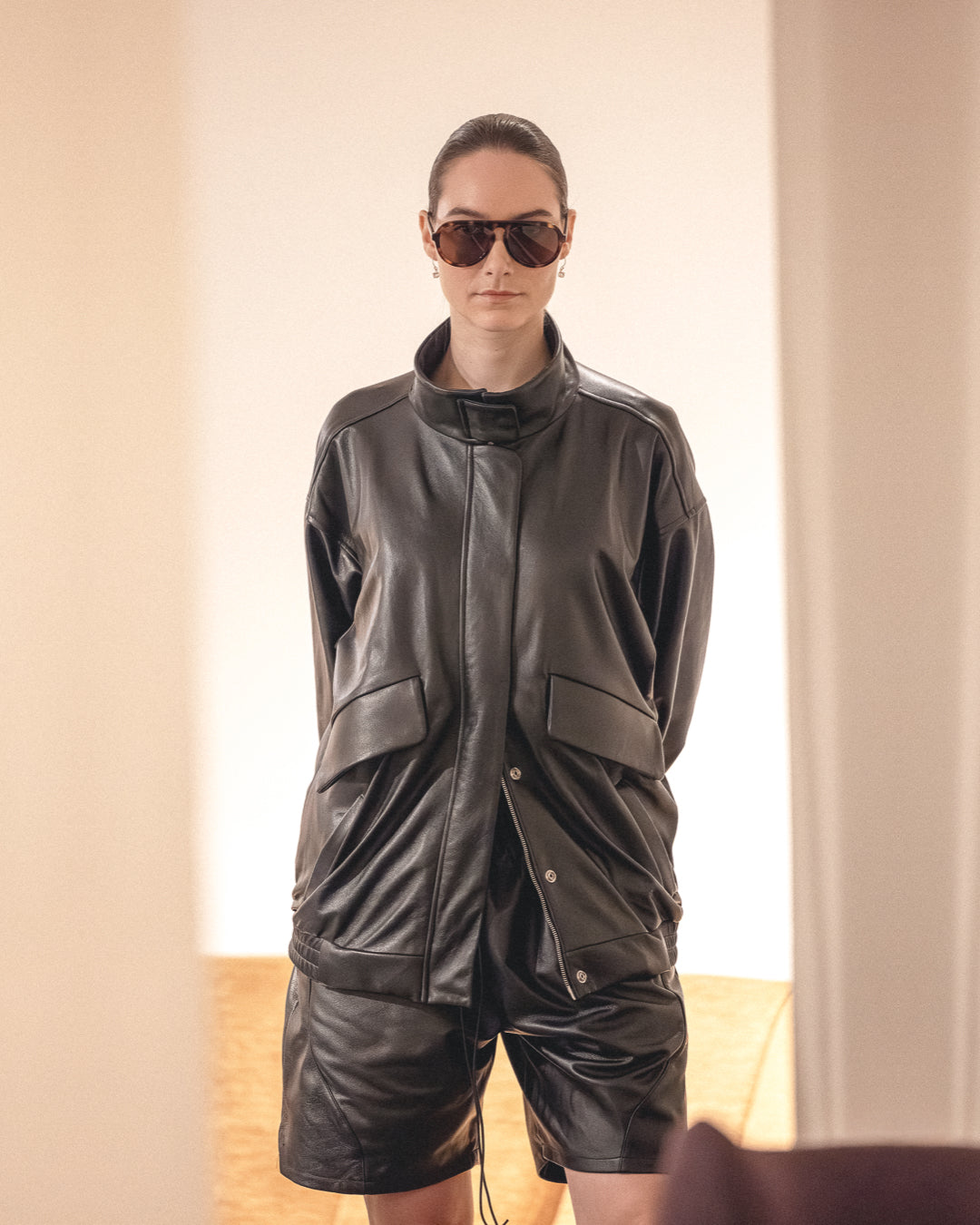 ITALIAN LAMBSKIN BASKETBALL SHORTS