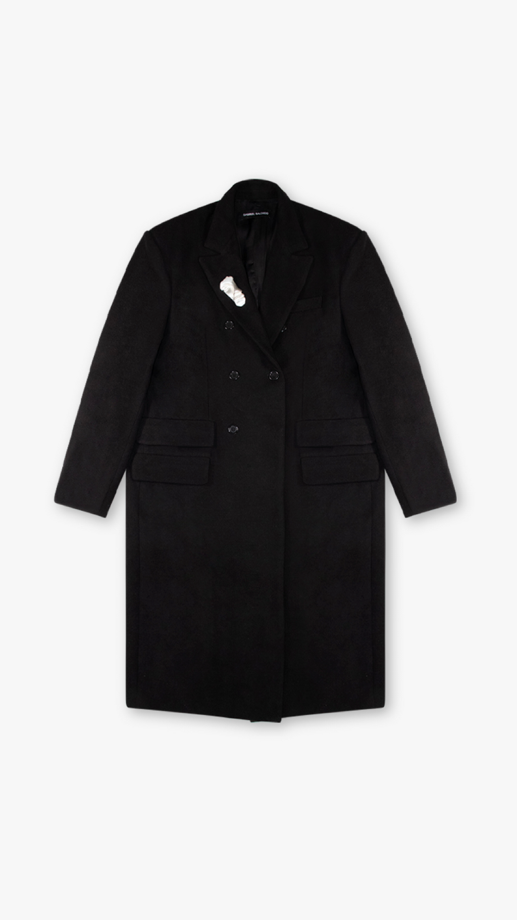 ITALIAN CASHMERE WOOL DOUBLE BREASTED COAT