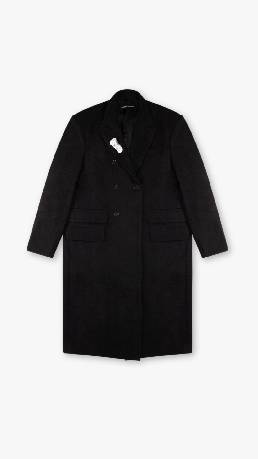 ITALIAN CASHMERE WOOL DOUBLE BREASTED COAT