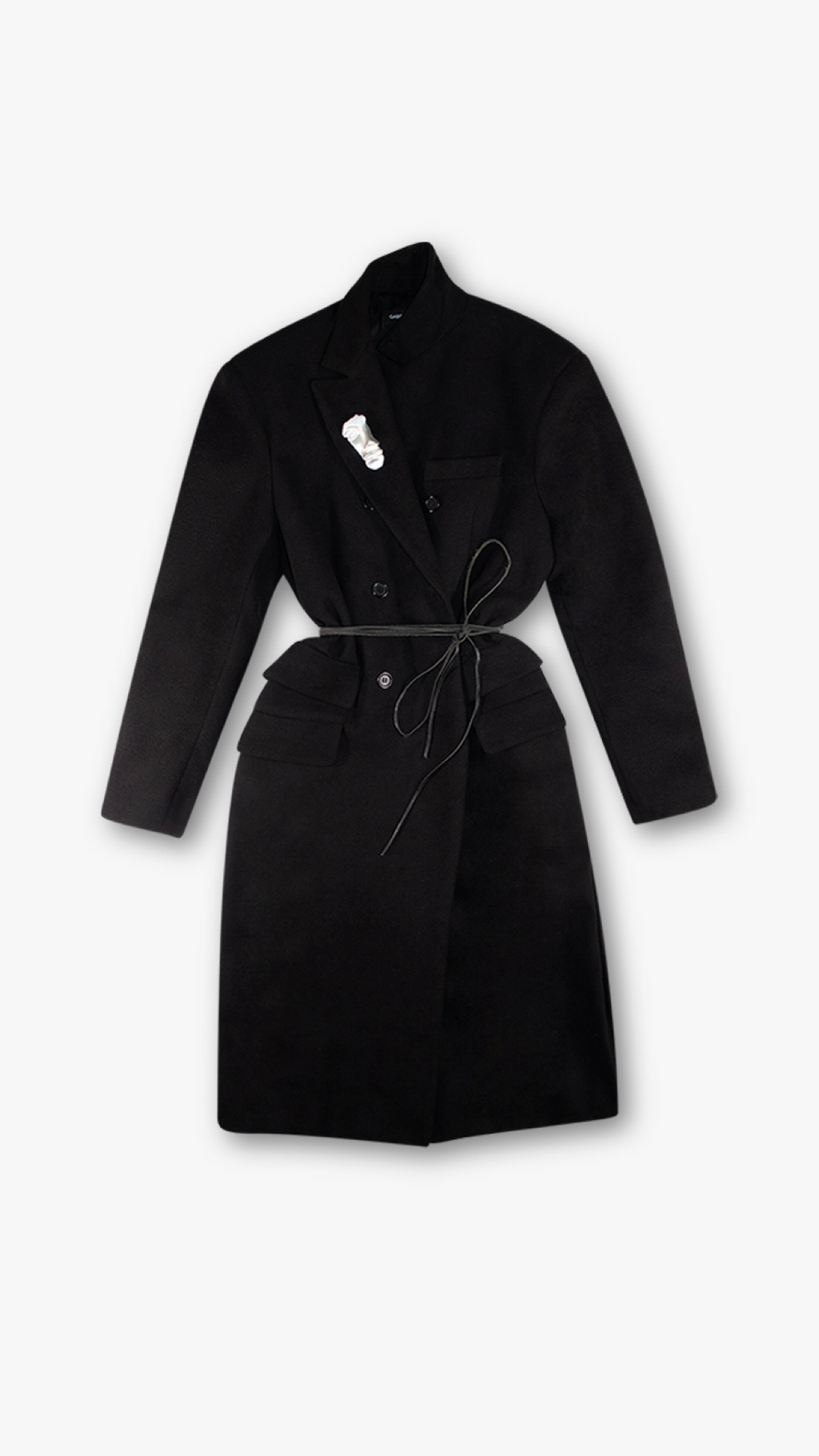 ITALIAN CASHMERE WOOL DOUBLE BREASTED COAT