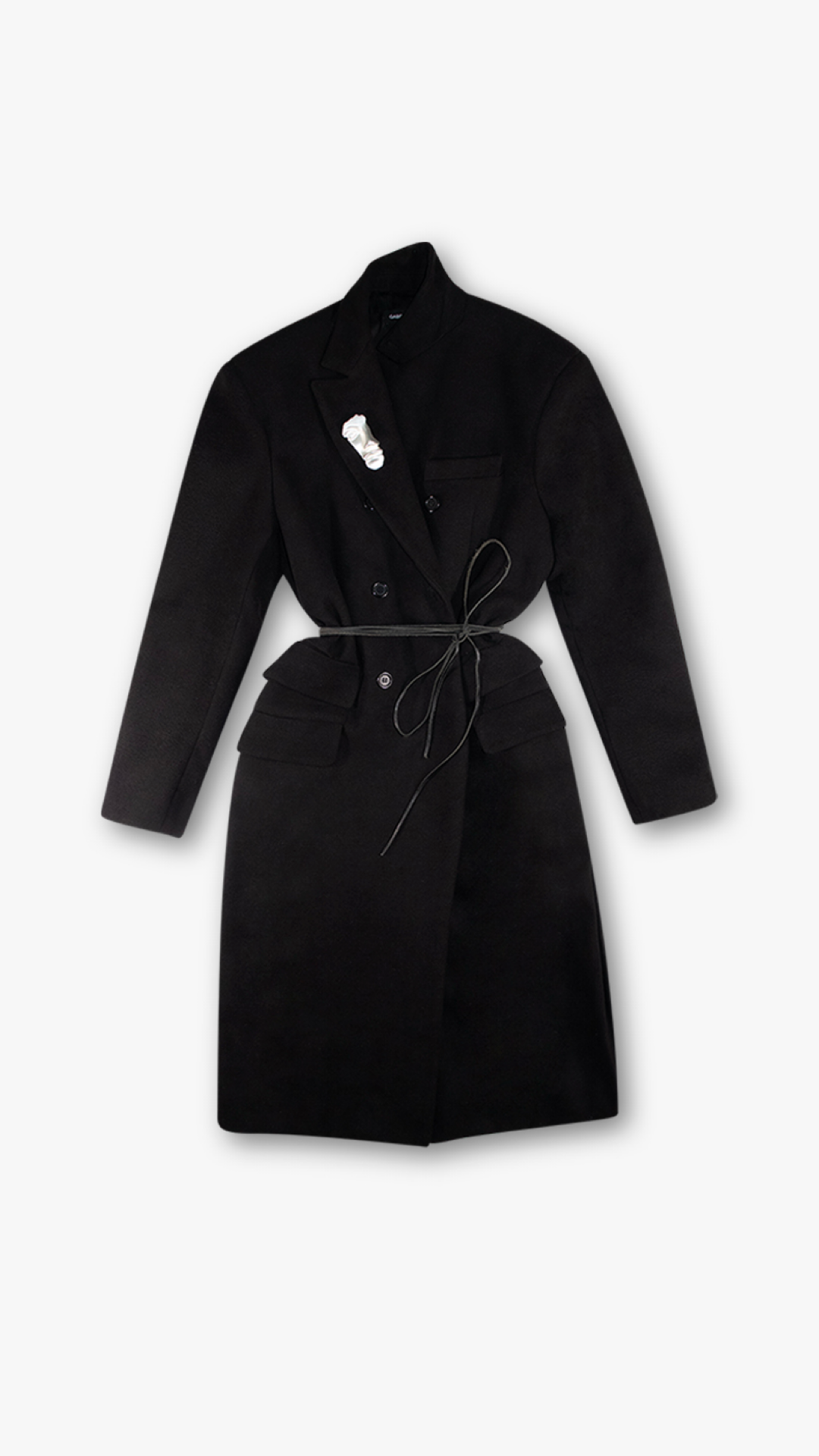 ITALIAN CASHMERE WOOL DOUBLE BREASTED COAT