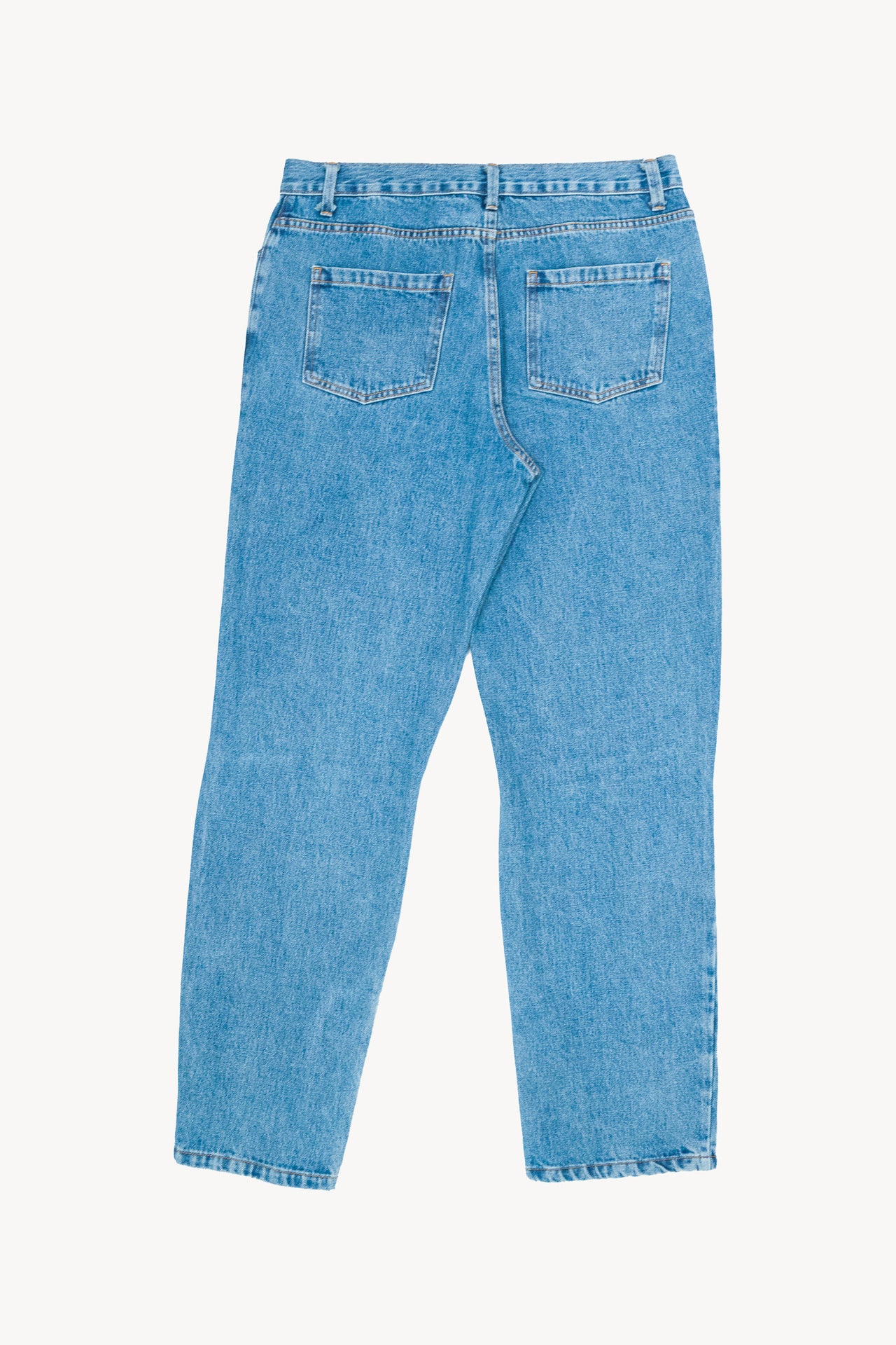 DISTRESSED BLUE DENIM BAGGY PANT